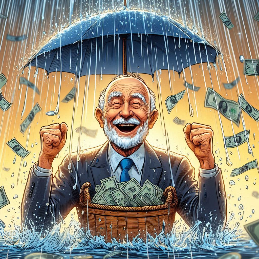 Es regnet Geld bei der Dividendenstrategie